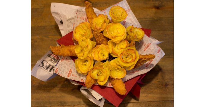 Simpsons launch world's first fish and chips bouquet for Valentine's Day